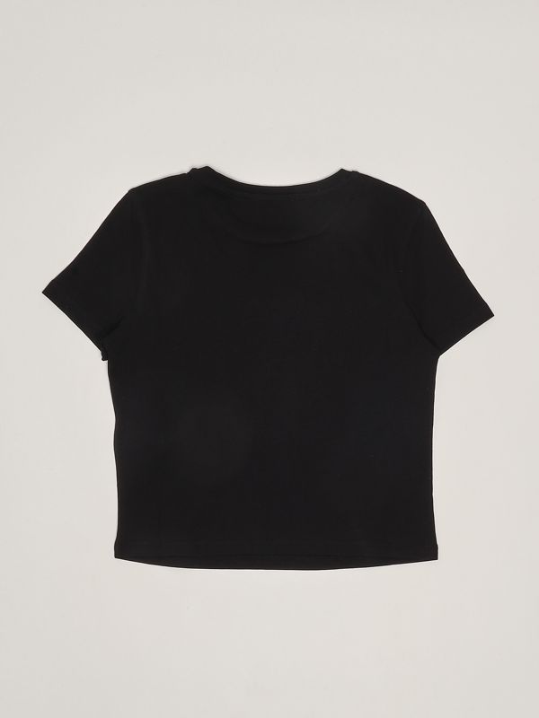 Tシャツ・カットソー DIESEL Woman T-Shirt Black A17736ONIAX 9XX レディース Tシャツ ワンポイント（Tシャツ/カットソー