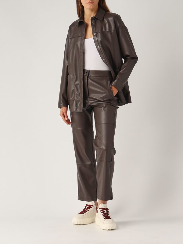Max Mara Leisure Quantum women's leather-look jacket