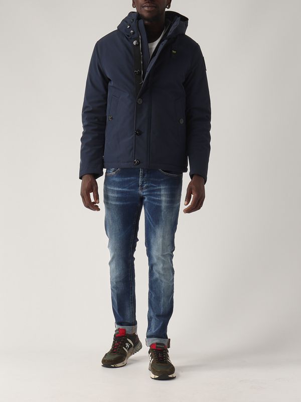 Blauer Andrew padded neoprene jacket for men