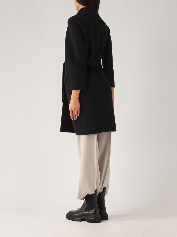 Women's coat S Max Mara Arona in wool 2429016111600 Black