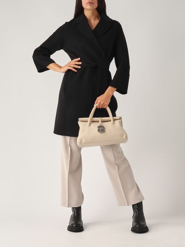 コート S Max Mara FW24 Chalk wool Arona coat (2429016111600 011) donna-abbigliamento-cappotti-