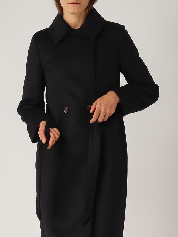 コート MAX MARA STUDIO Woman Coat Black 2526016091600 013 donna-abbigliamento-cappotti-