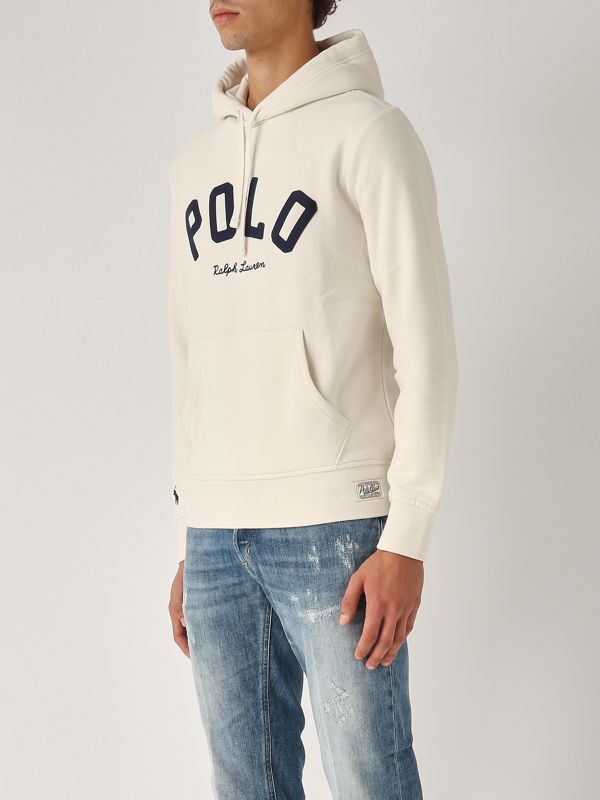 パーカー・フーディ Ralph Lauren Cream cotton blend sweatshirt (710907092 003) Ralph Lauren Cream cotton blend sweatshirt (710907092 003
