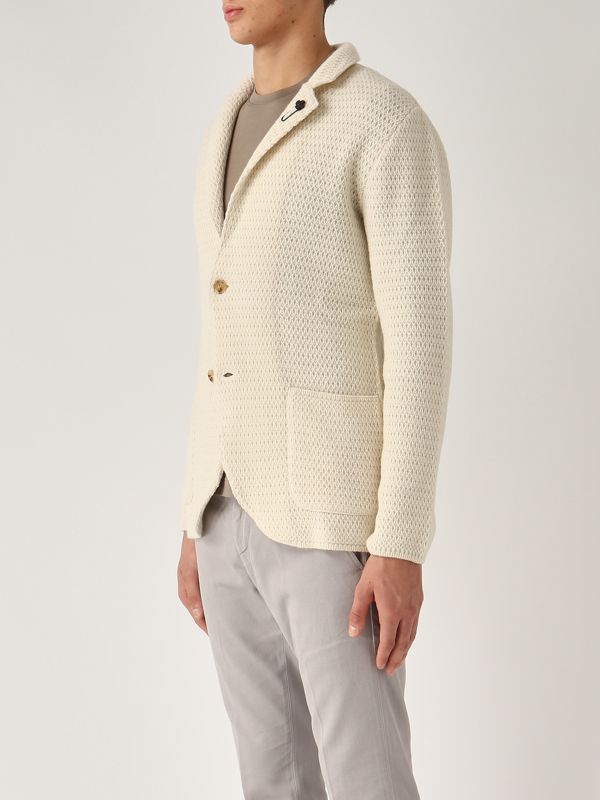Blazer Lardini Cardigan Lardini Pure Cashmere Knit Blazer For Men