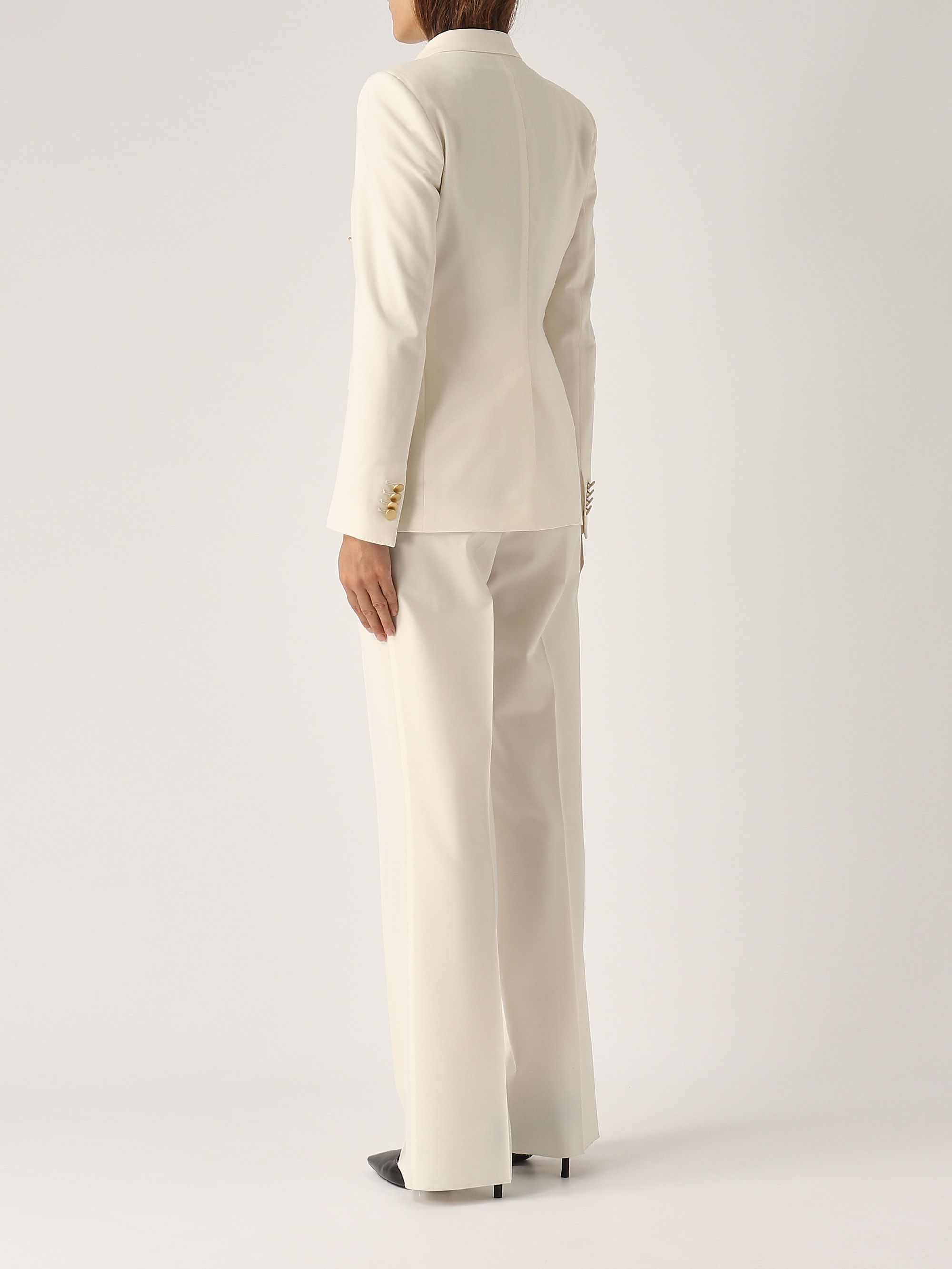 スーツ TAGLIATORE SS25 'Parigi' dress (TPARIGI10BADM50011 X1110) Tagliatore women's wool blend suit parigi10bad White