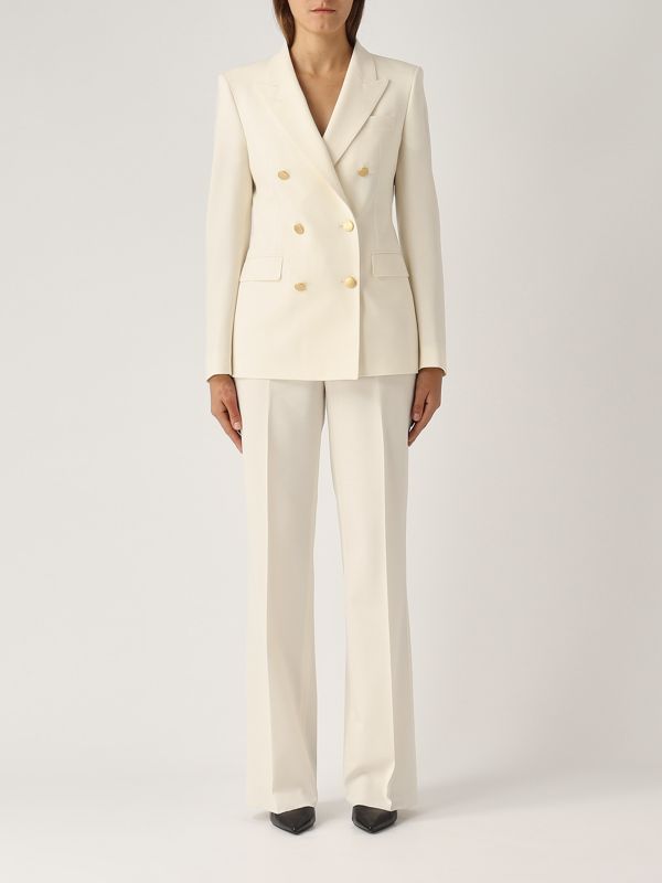 スーツ TAGLIATORE SS25 'Parigi' dress (TPARIGI10BADM50003 A1114) Tagliatore women's wool blend suit parigi10bad White