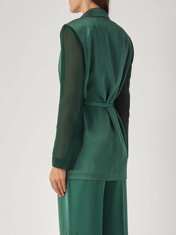 アウターその他 PINKO Woman Blazer Green 104071A206 S1A Pinko Outlet: Blazer woman - Green | Pinko blazer 104071A206