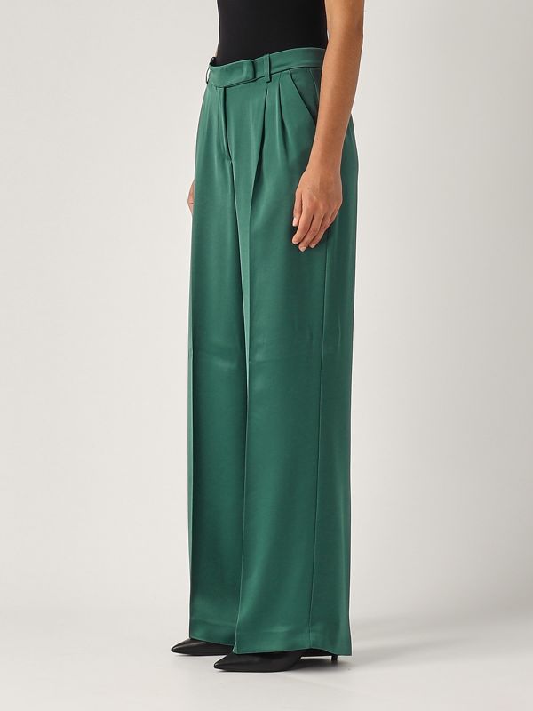 パンツ Pinko PARLAMI WIDE SATIN PANTS Pyjama-style palazzo trousers in satin PINKO → Shop Online