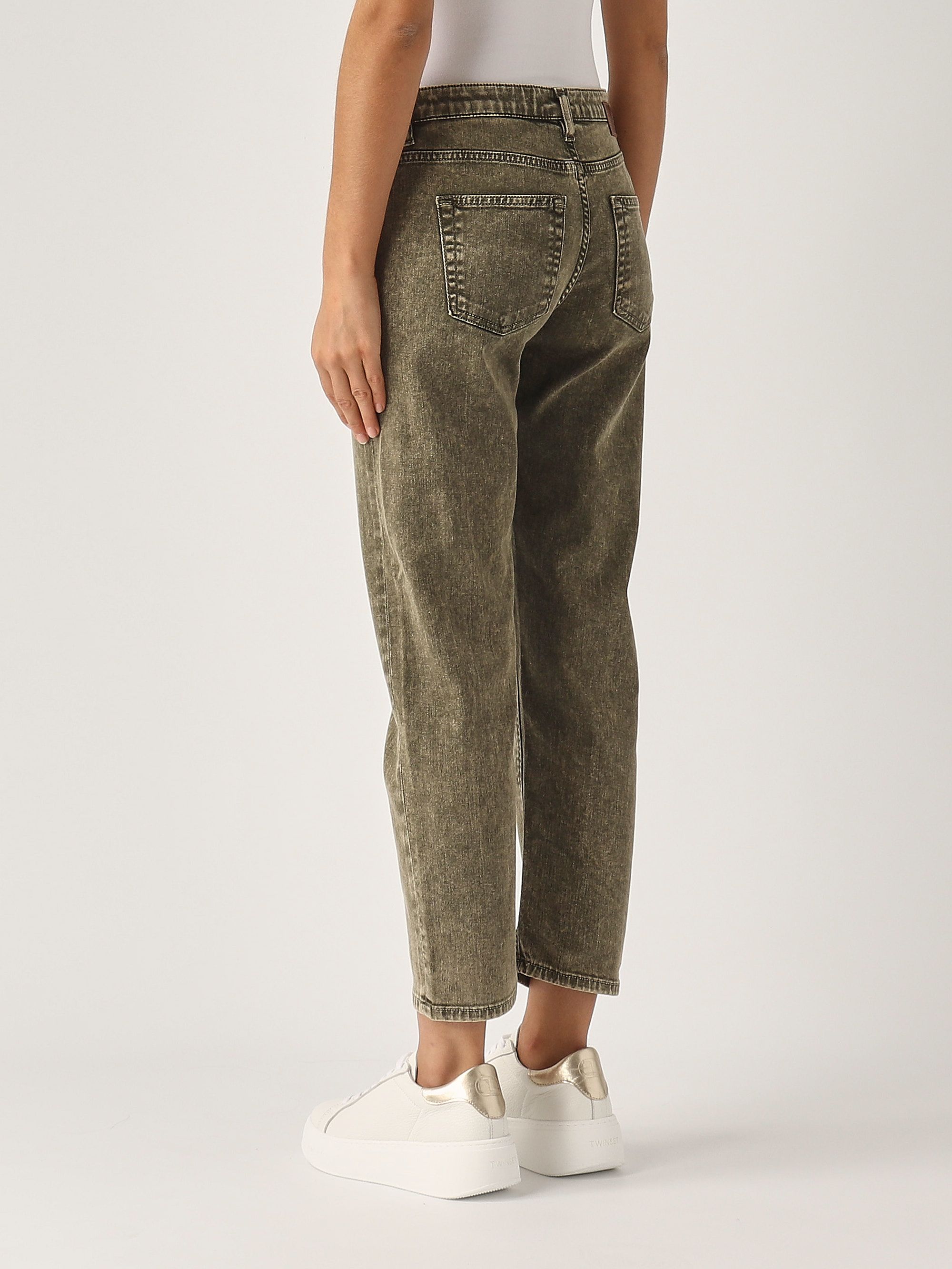 デニム・ジーパン PT TORINO Woman Jeans Denim C1VTIZ0CA5650 ML38 Women's PT Torino mom fit jeans in vintage stretch cotton