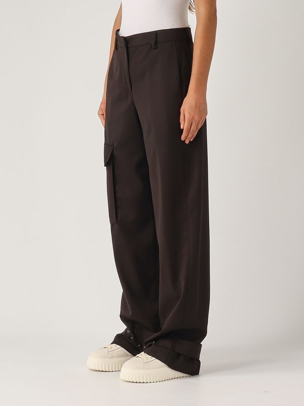 パンツ PT TORINO Women Straight Pants CDVSELZ00STD SD640160 BROWN PT Torino Frankie women's pants cdvsfkz00stdsd55 Ice
