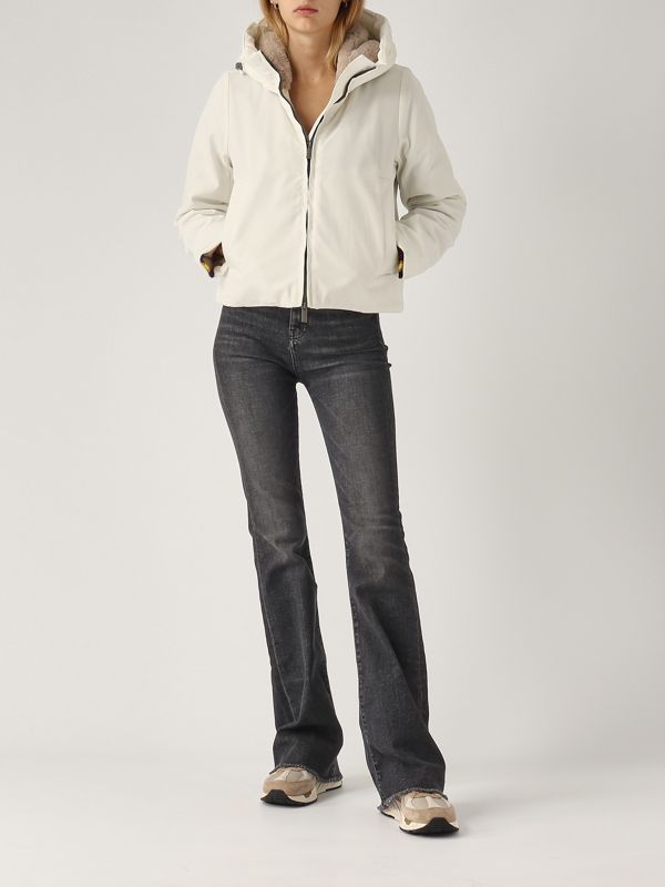 ジャケット K WAY Women Coats K8138PW 634 Grey donna-abbigliamento-giubbotti-