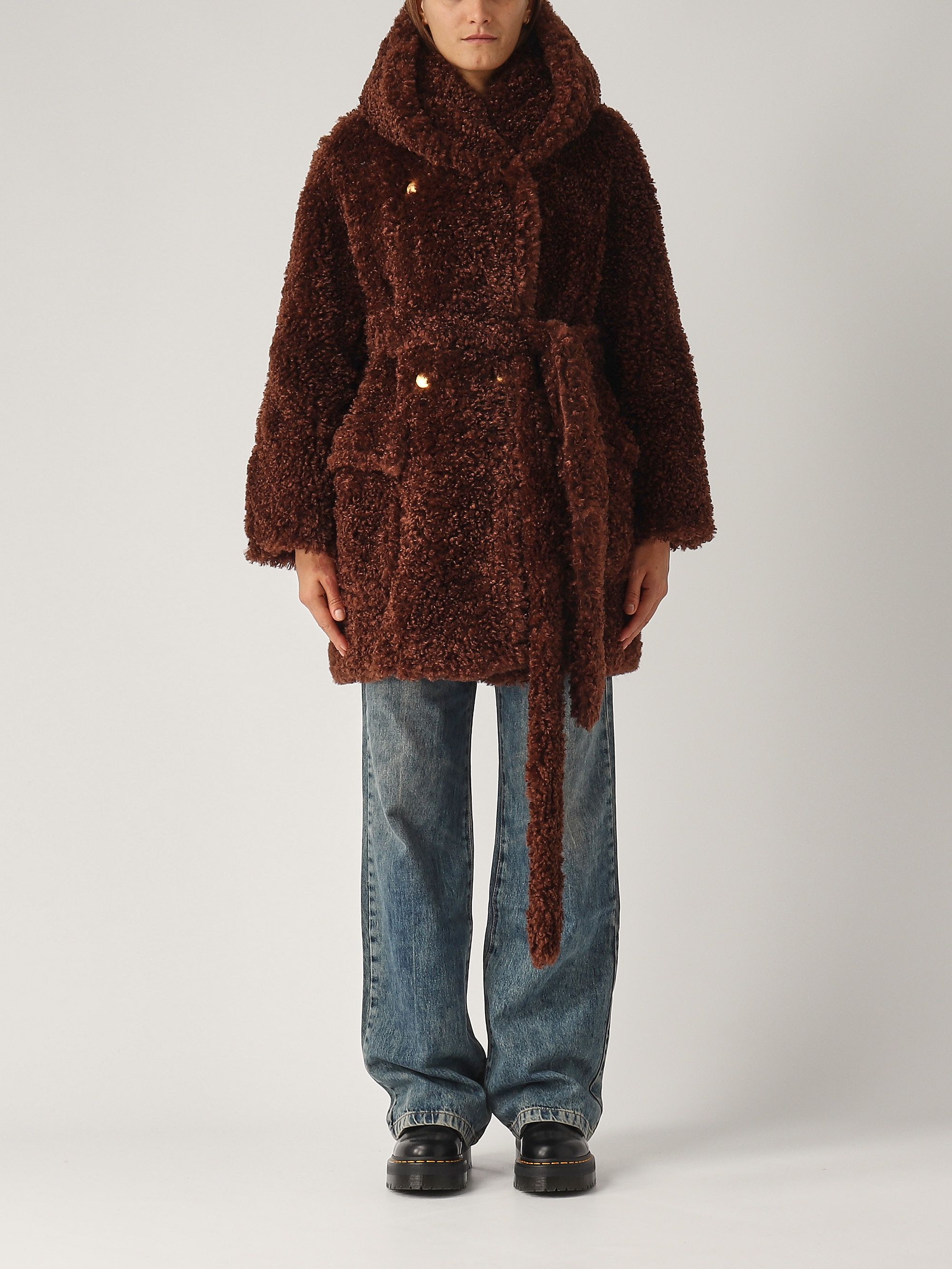 買い誠実 women's Jilly Tagliatore coat jillyf80008 fabric teddy in スーツ