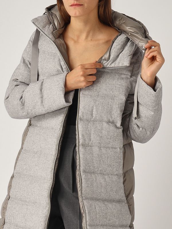 【送料&関税込】Herno Padded Bodywarmer Silk and cashmere down vest in white - Herno | Mytheresa