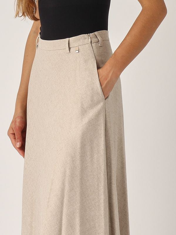 スカート HERNO Women Skirts GN000024D125061985 Beige donna-abbigliamento-gonne-
