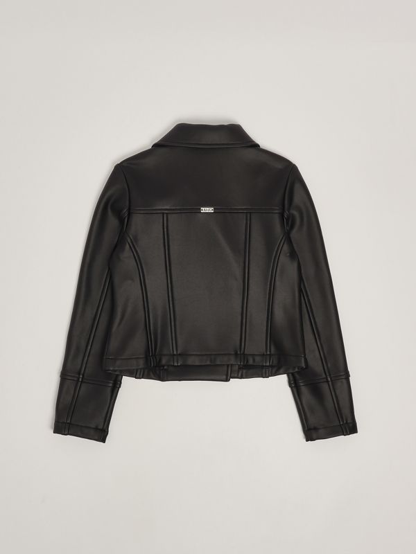 ジャケット LIU JO JACKET Jacket with zip and logo colour black | Liu Jo