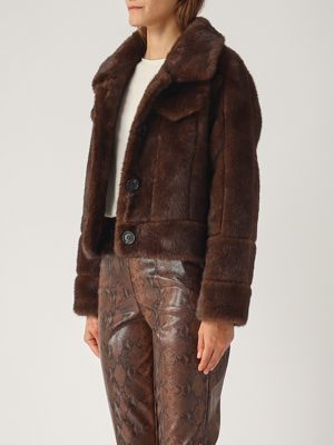 2. Betta Corradi women's short faux fur jacket Moro Betta Corradi b652mink