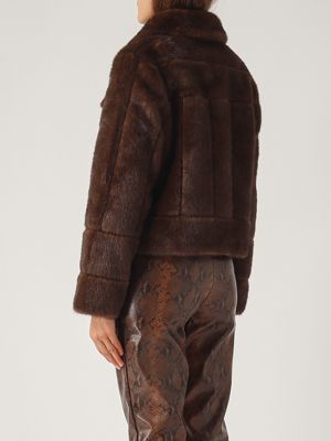 3. Betta Corradi women's short faux fur jacket Moro Betta Corradi b652mink