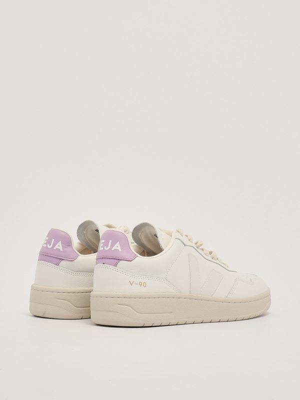 スニーカー VEJA Woman Sneakers White VD2003708 V-90 LEATHER WHITE ORCHID | VEJA
