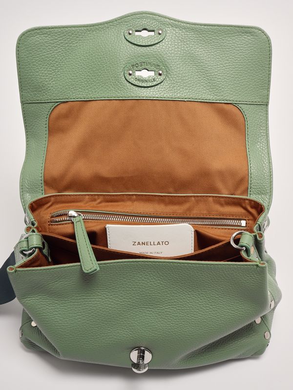 Zanellato Postina Daily S leather bag for women - Green Pepper