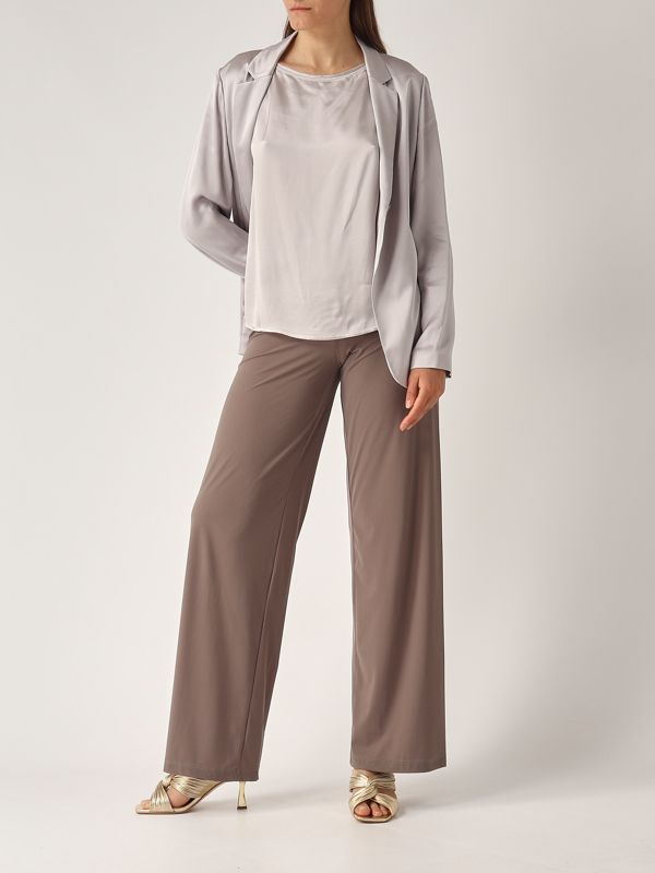 5. Top de mujer de viscosa brillante Gris Perla Maliparmi jp553250631