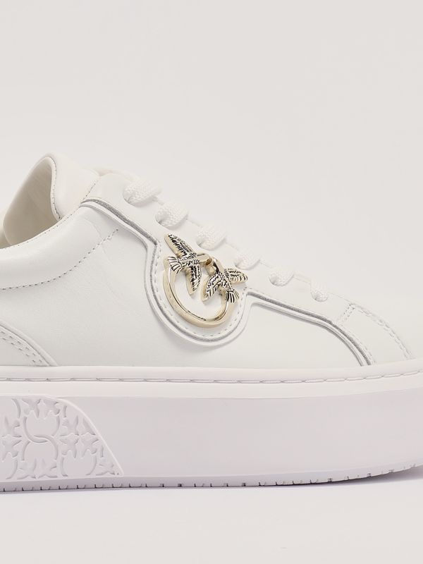 Yoko 01 women's leather sneakers ss0003p014 White-Platinum