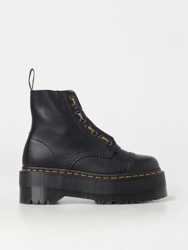 Anfibi donna Martens Sinclair Max in pelle martellata 27358001