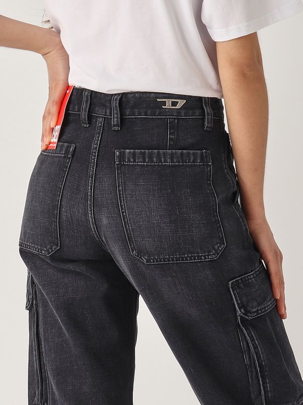 4. D-Pot women's jeans in cotton and modal Dark Gray Diesel a16355007z9