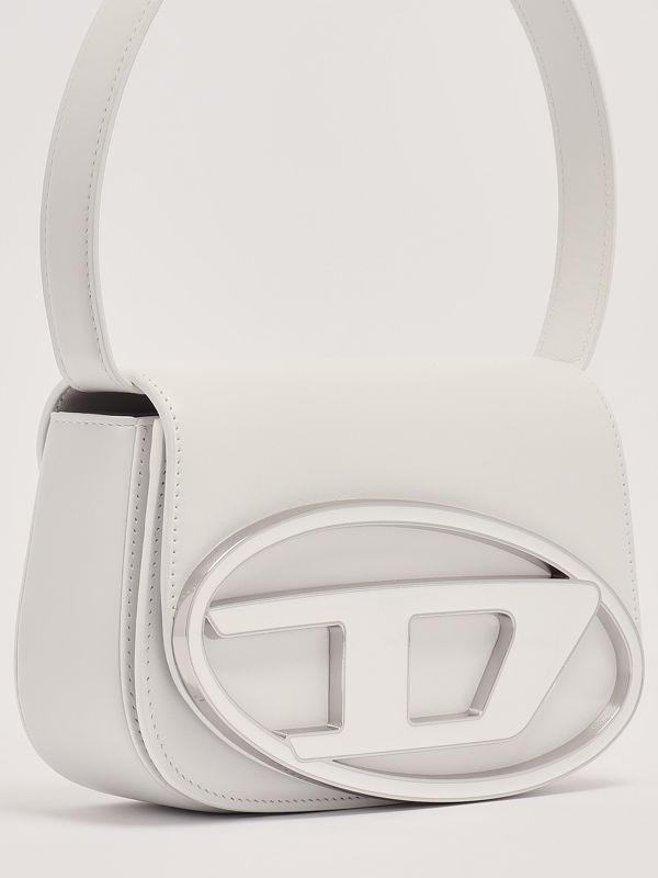Diesel 1DR women's leather bag - White | Caposerio.com