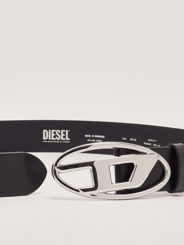 Diesel Women's B-1DR leather belt - Black | Caposerio.com
