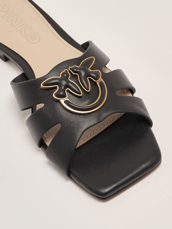 5. Marli 09 women's leather sandal Black Pinko sd0313p003
