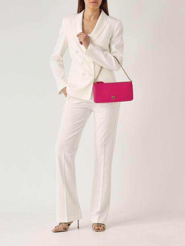 5. Pantalone donna Resta in tessuto tecnico di viscosa stretch Bianco Pinko 104926a0hm
