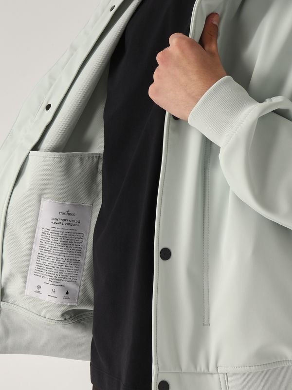 4. Softshell jacket for men Sky blue Stone Island k1s154100090s0a22