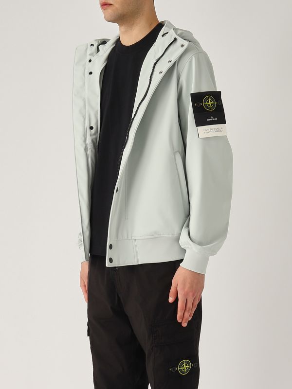 2. Softshell jacket for men Sky blue Stone Island k1s154100090s0a22