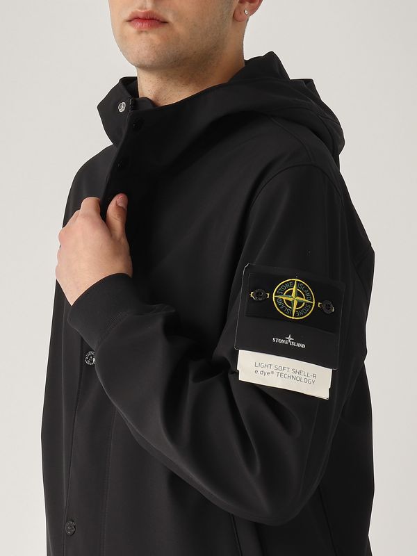 4. Softshell jacket for men Black Stone Island k1s154100090s0a22