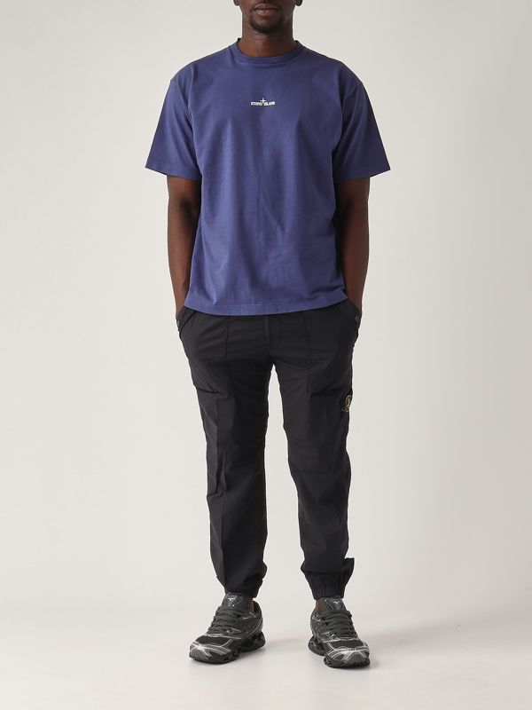 5. Stretch parachute canvas trousers for men Navy Stone Island k1s153100017s0003