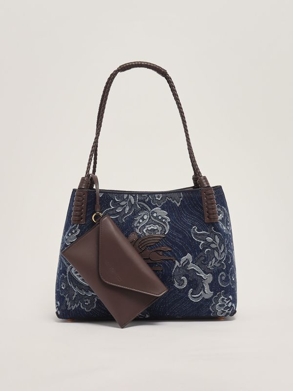 3. Libra denim small bag for women Denim-Jacquard Etro wp1d0038aq113