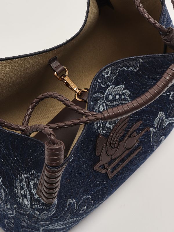 【送料&関税込】Etro Libra Media Denim Jacquard Bag ETRO Medium Libra Denim Jacquard Bag Etro