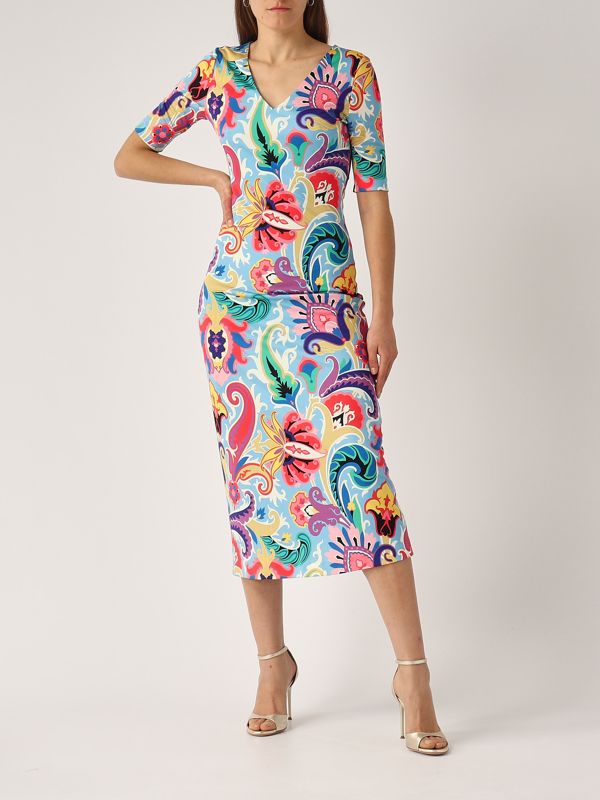 5. Kleid aus Stretch-Viskose für Frauen Mehrfarbig Etro wrha0145991ad11