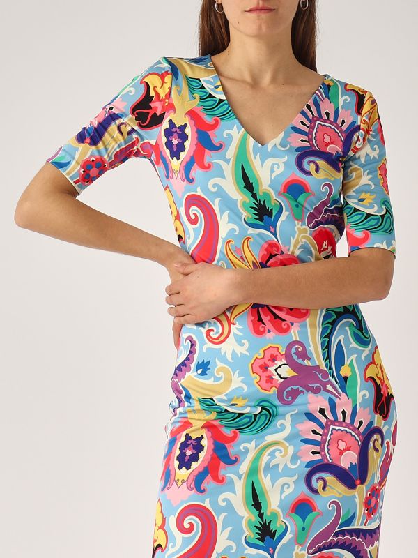 4. Kleid aus Stretch-Viskose für Frauen Mehrfarbig Etro wrha0145991ad11