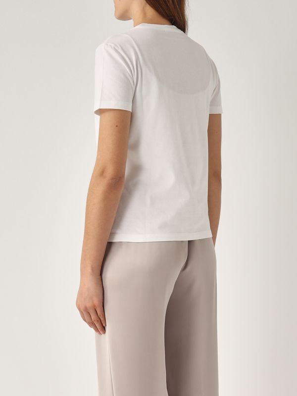 3. Camiseta de mujer de algodón Blanco Etro wrma0006ak786