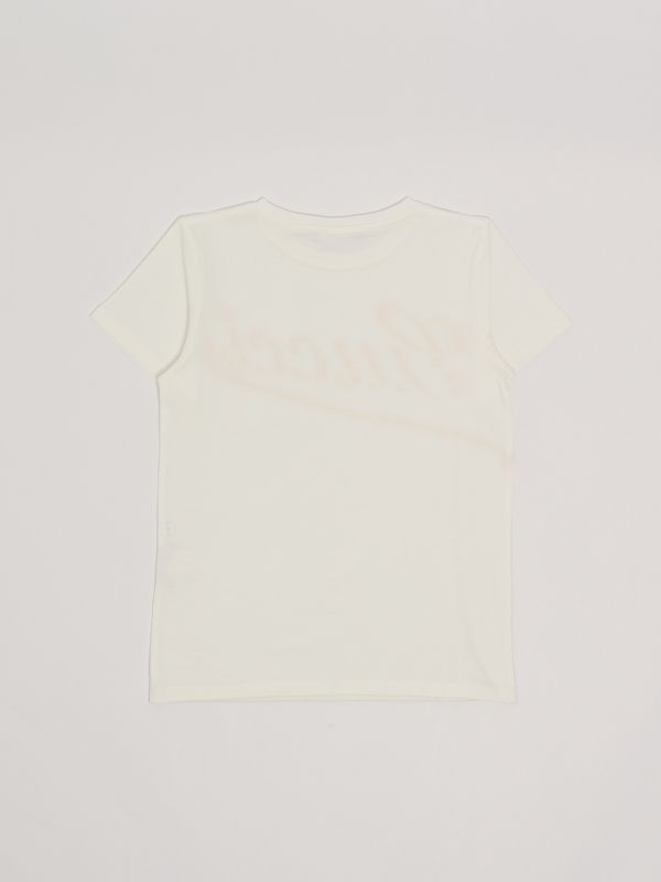 2. T-shirt bambina in cotone Bianco-Fuxia Gucci 547559xjgy9