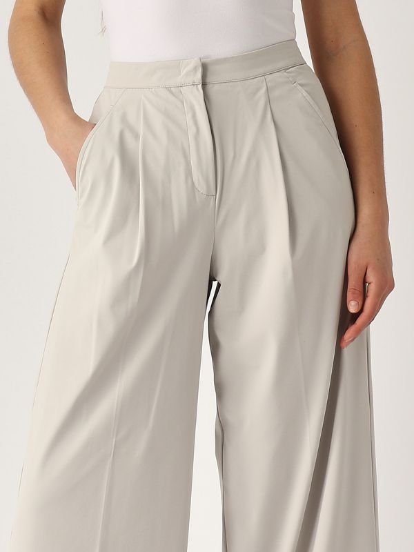 【送料&関税込】Max Mara Ribes Trousers Ribes women's pants in technical fabric 2516781087600 Mastic