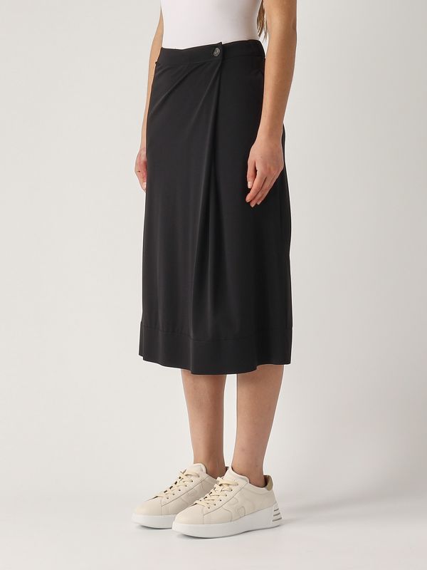 Alcano women's skirt in technical fabric 2516771037600 Black