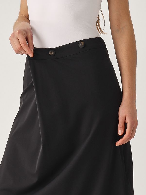 4. Alcano women's skirt in technical fabric Black MM Max Mara 2516771037600