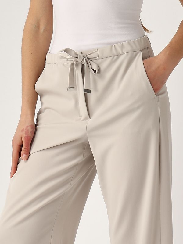 Argenta women's wool pants 2519131041600 Mastic | Caposerio.com