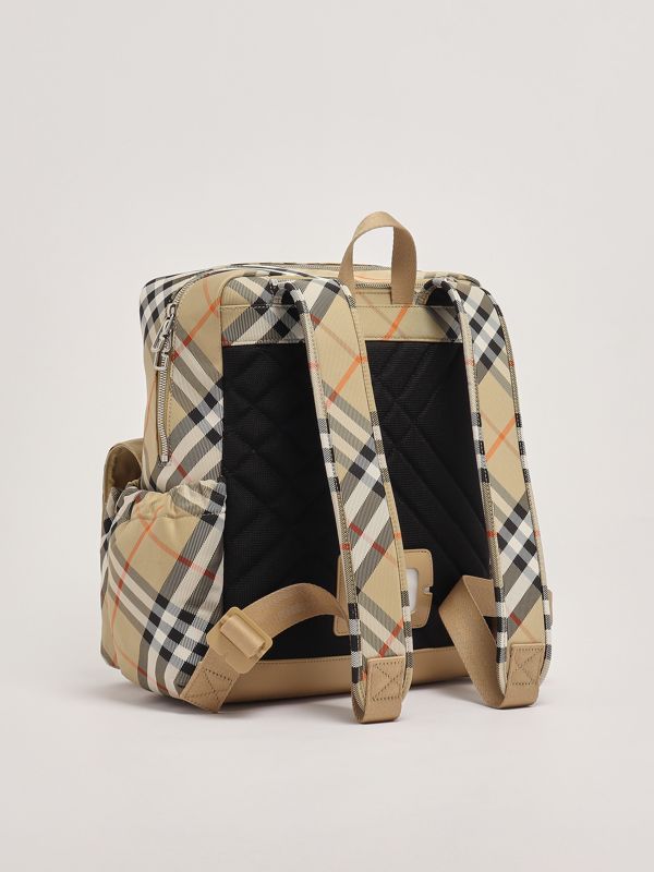 2. Zaino bambino in nylon Check Beige Burberry 8089846