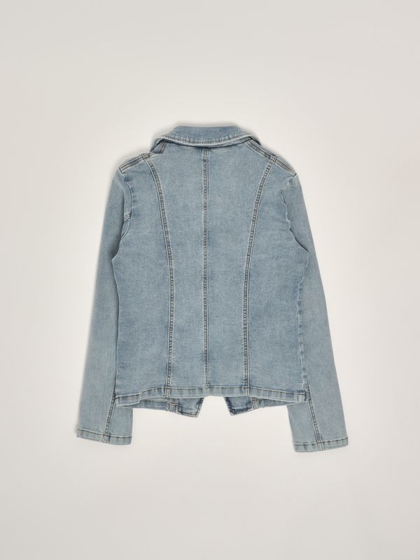 2. Denim-Blazer für Mädchen Helles Denim Twinset 251gj2540