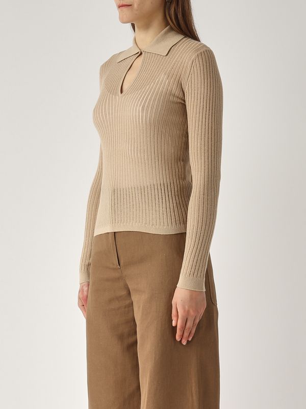 2. Egrege women's silk and wool sweater Cappuccino Max Mara Studio 2516361021600