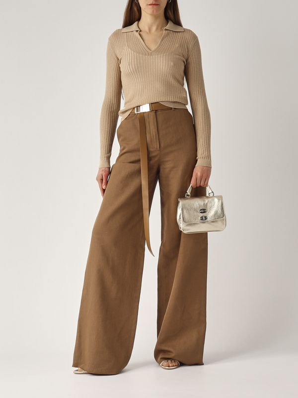 5. Egrege women's silk and wool sweater Cappuccino Max Mara Studio 2516361021600