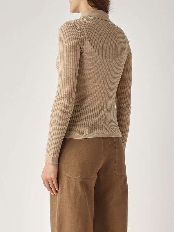 3. Egrege women's silk and wool sweater Cappuccino Max Mara Studio 2516361021600